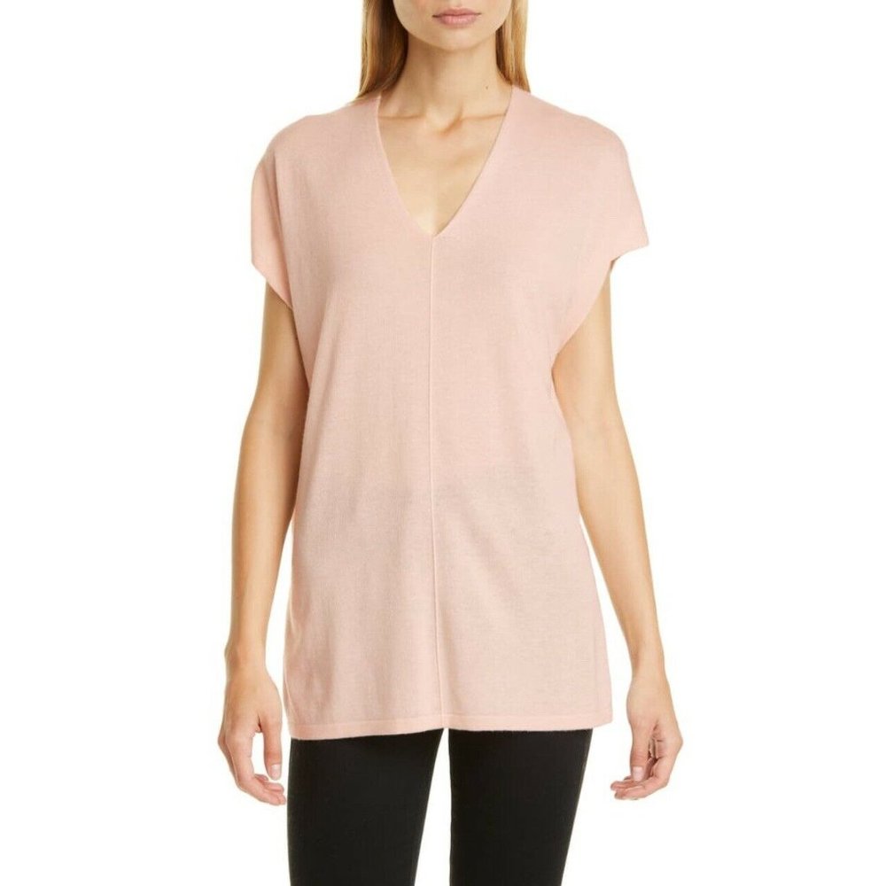 Nordstrom Signature Silk Cashmere Knit Tunic Pink